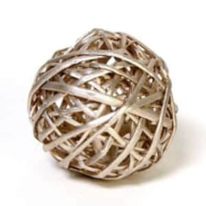 6&quot; PLATINUM KAMBOI BALL /Natural Vine Ball/Decorative Balls/Rustic Decor Ideas/Wicker Decoration/Rustic Table Decor/Rustic decor/Vine balls