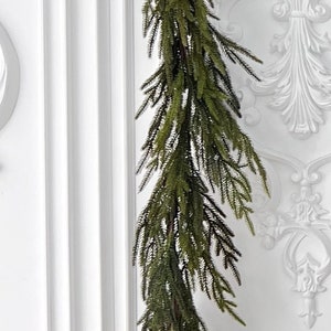 88&quot; Real Touch Norfolk Pine Garland/ Faux Garlands/Vines/Greenery/Wedding Centerpieces/Home Decor/Faux Vines/Silk Vines/Garlands