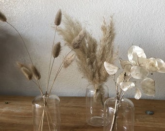 MINI 4-6" 5-100pcs x 2ft Natural Pampas Grass/Pampas Bundle/Home Decor/Rustic Wedding Decor/Brown Pampas/Ivory Pampas/ Natural Pampas