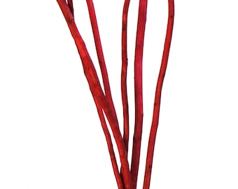 Bâtons de kamboi rouges de 55 po./Branche de saule naturel/Branches/Décor de centre de table/Hiver/Branche de décoration/Branche/Branche de brindille
