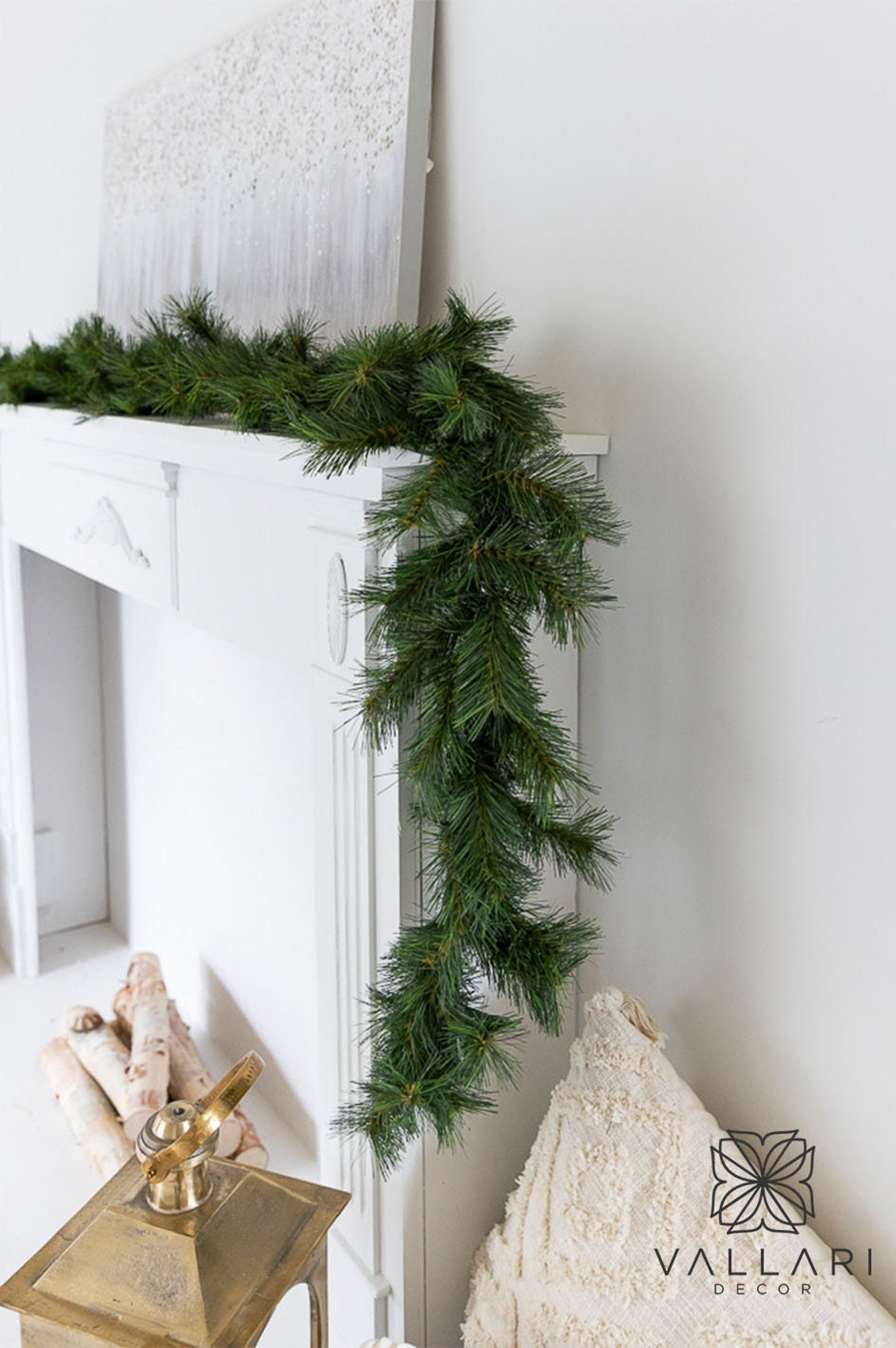 9FT X12 Eastern White Pine Garland/garland/artificial Etsy Canada