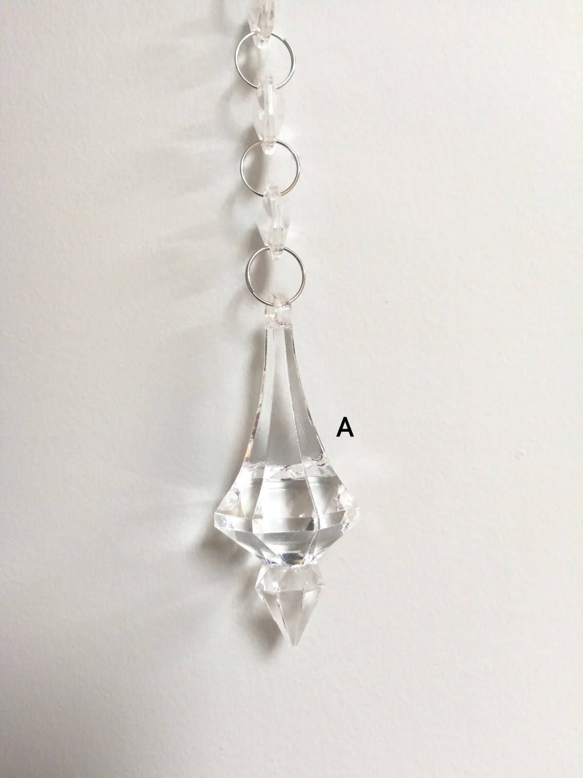 30m/99ft Acrylic Crystal Garland Hanging Diamond Strands Chandelier Wedding  Manzanita Christmas Tree Decoration Clear or Iridescent