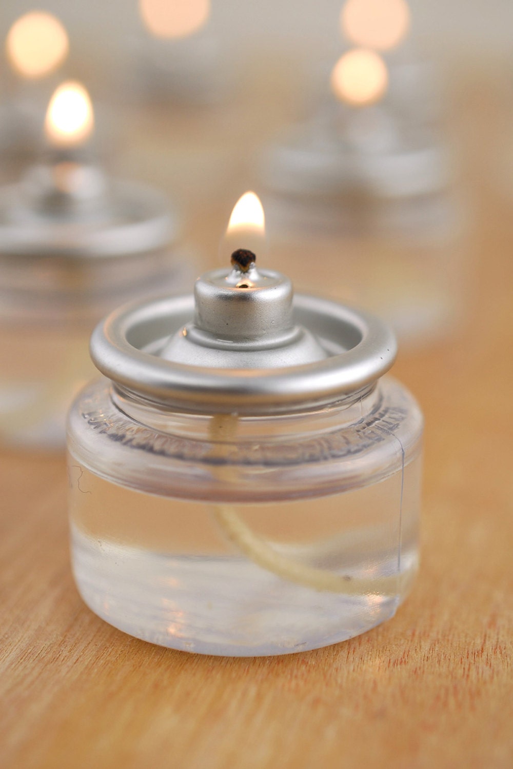 24 bougies chauffe-plat transparentes flottantes - non parfumées
