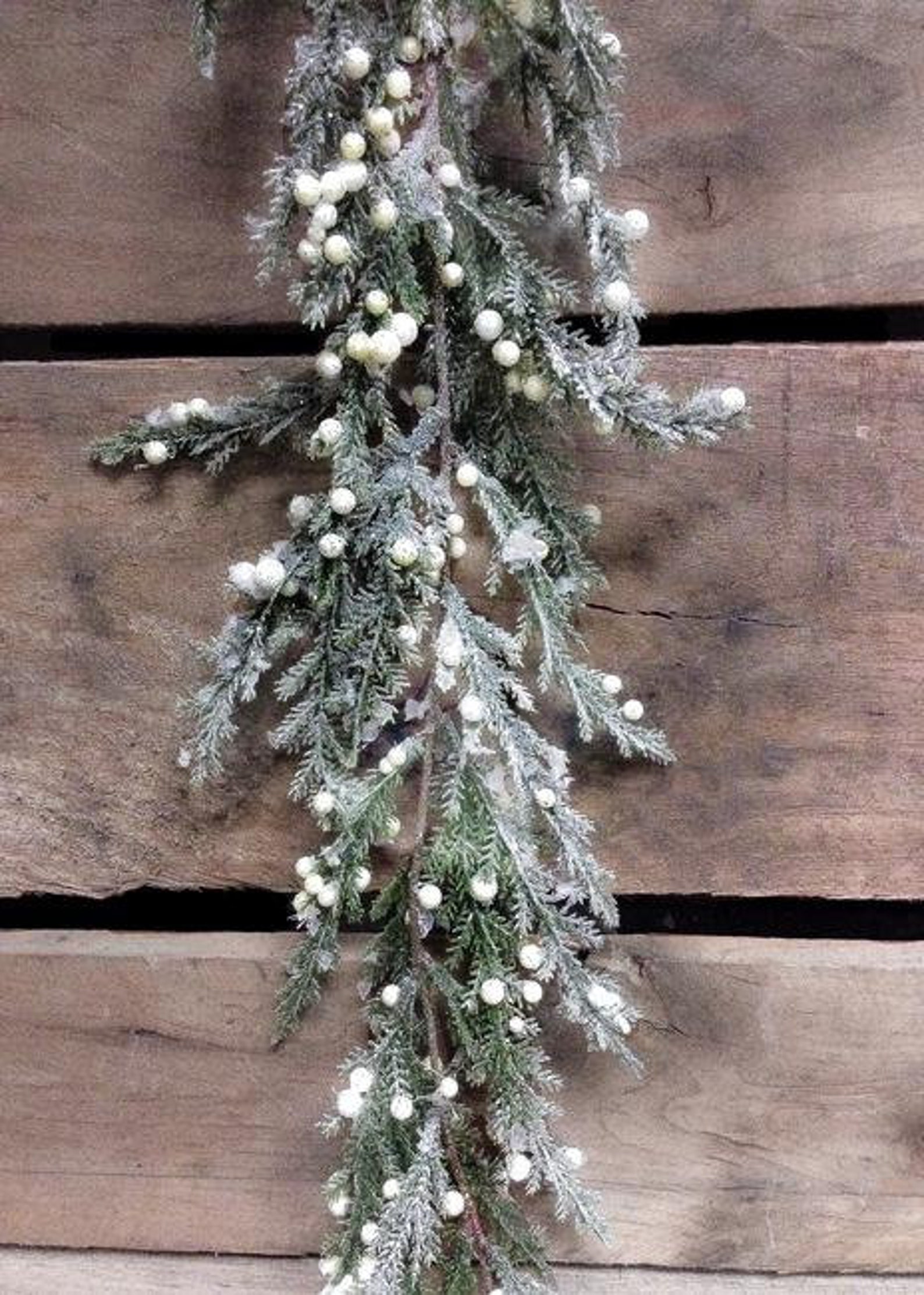 6ft frosted garland