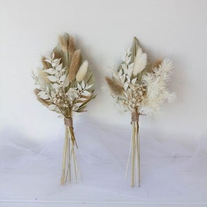 DRIED Mini Palm Bouquet/8"/Dried Floral Bouquet/Reed/Dried Pampas/Pampas Bouquet Decor/Boho Pampas/Boho Bouquet/Floral/Bunny tail