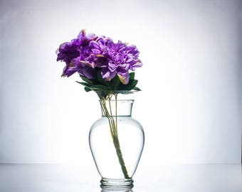 Silk Dahlia Pink/Purple/Cream 7 Head  Submersible Water Flowers/ Wedding Centerpieces/Home Decor/ Faux Flowers/Silk Flowers /Flower Bouquet
