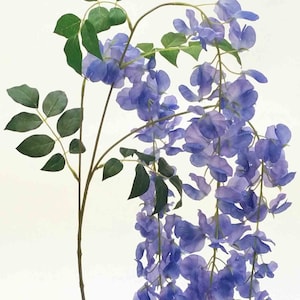 4FT Light Blue Wisteria/Purple Wisteria/Vines For Wedding/Greenery/Wedding Centerpieces/Home Decor/Faux Vines/Silk Vines/Garlands