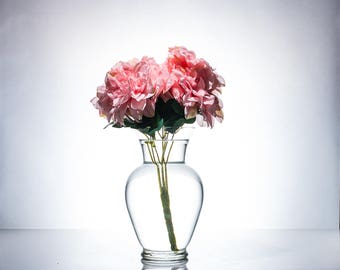 Silk Dahlia Pink/Purple/Cream 7 Head  Submersible Water Flowers/ Wedding Centerpieces/Home Decor/ Faux Flowers/Silk Flowers /Flower Bouquet