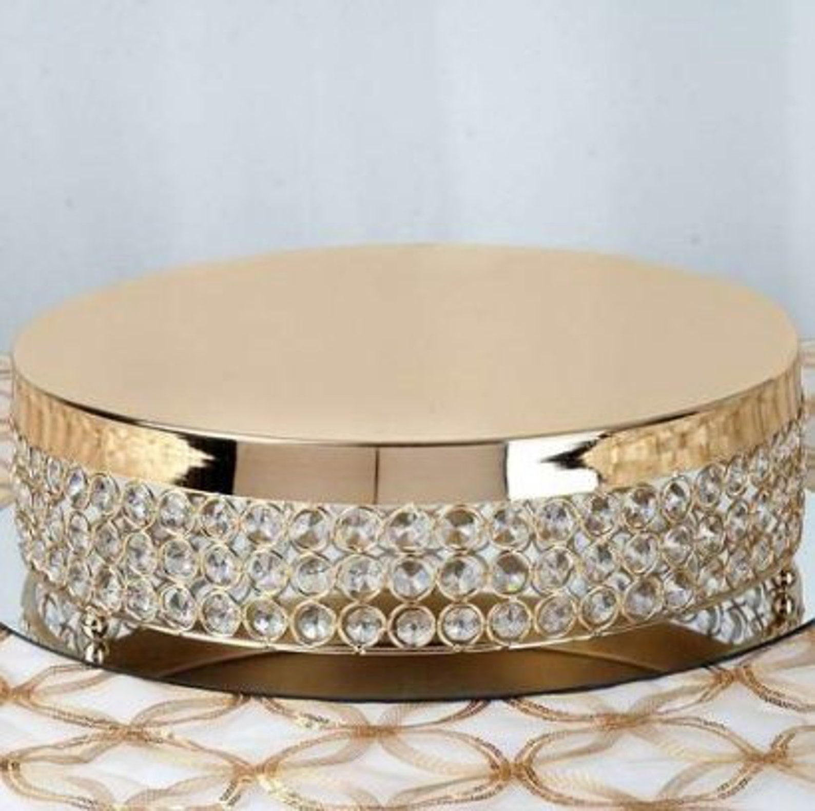 12 Gold Cake StandWedding Cake BaseCake Stand Gold StandGold Wedding StandGold Gem Cake StandCake Stand GoldGold WeddingShirni tray