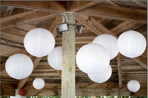BULK PACK (5) 36 White Jumbo Shimmering Nylon Lantern, Crisscross Ribbing,  Durable, Dry Outdoor Hanging Decoration on Sale Now!, Chinese Lanterns
