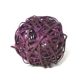 6&quot; PURPLE KAMBOI BALL /Natural Vine Ball/Decorative Balls/Rustic Decor Ideas/Wicker Decoration/Rustic Table Decor/Rustic decor/Vine balls