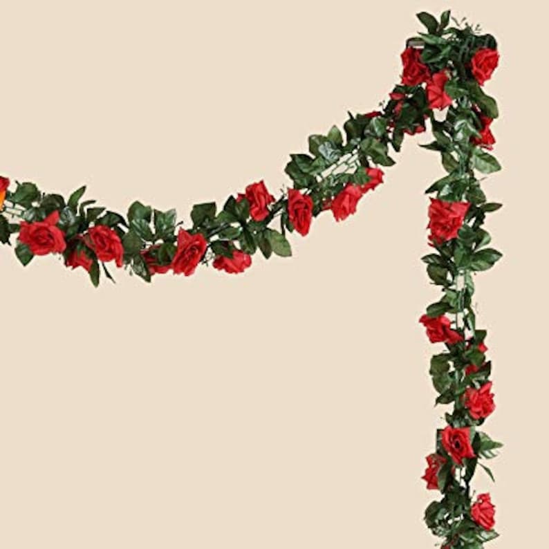 Just Ripe Red Rose Garland/red Rose Garland/faux Etsy