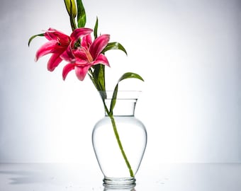 Pink Tiger Lilly/Wedding Centerpieces/Home Decor/Faux Flowers/Silk Flowers/Flower Bouquet