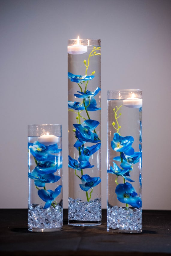 Set 3 velas blancas • Beautiful Blue Brides