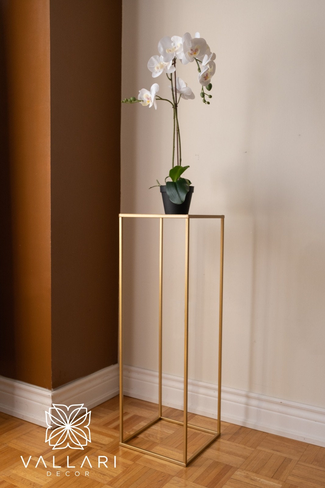 Modern Home Rectangle Stand Metal Gold Geometric Vase/metal Etsy UK