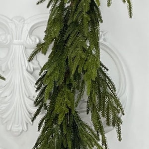 67" Real Touch Norfolk Pine Garland/ Faux Garlands/Vines/Greenery/Wedding Centerpieces/Home Decor/Faux Vines/Silk Vines/Garlands