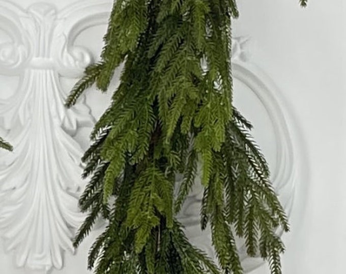 67 Real Touch Norfolk Pine Garland/ Faux Garlands/vines/greenery