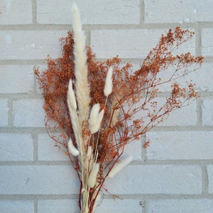 DRIED Autumn Baby Breath Floral Bouquet/25&quot;/Floral Bouquet/Dried Floral/Dried Pampas/Pampas Bouquet Decor /Boho Pampas/Boho Bouquet/Floral