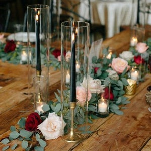 12&quot;14&quot;/16&quot;/ Hurricane Vase (NO BOTTOM)/ Chimney Tube/Taper candle tube/Taper candle vase/ Candle Tube/Candle Vase/Elegant wedding