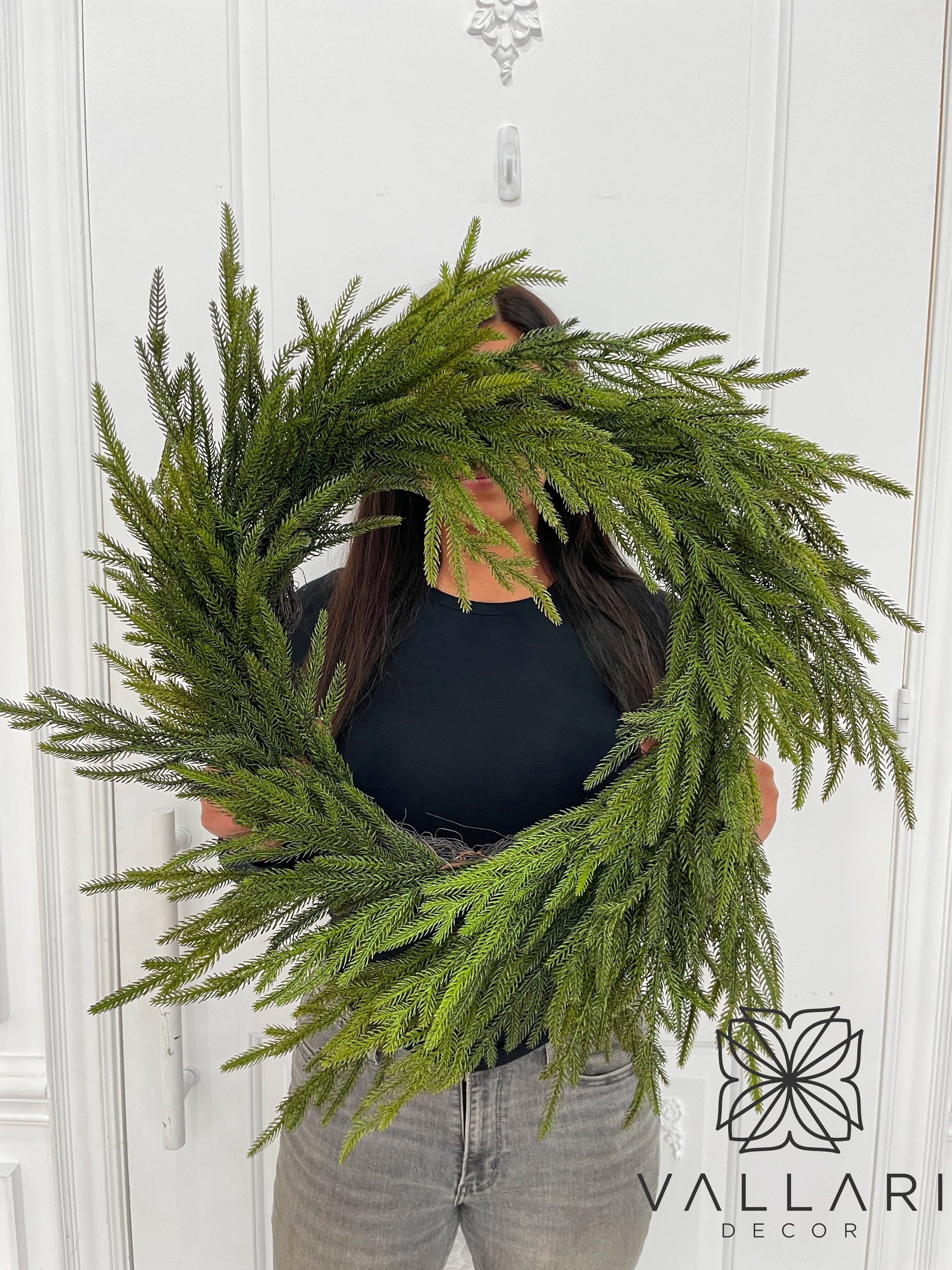 natural half wreathe no.754