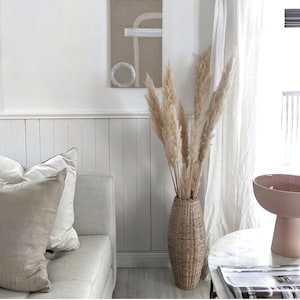 New 1 Piece Natural Pampas Grass/Assorted Sizes/Home Decor/Rustic Wedding Decor/ Brown Pampas/ Ivory Pampas/ Natural Pampas/