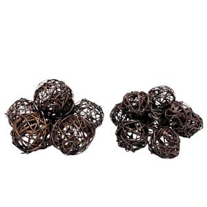 Dark Brown Branch Ball/Natural Vine Ball/Decorative Balls/Rustic Decor Ideas/Wicker Decoration/Rustic Table Decor/Rustic decor/Vine balls
