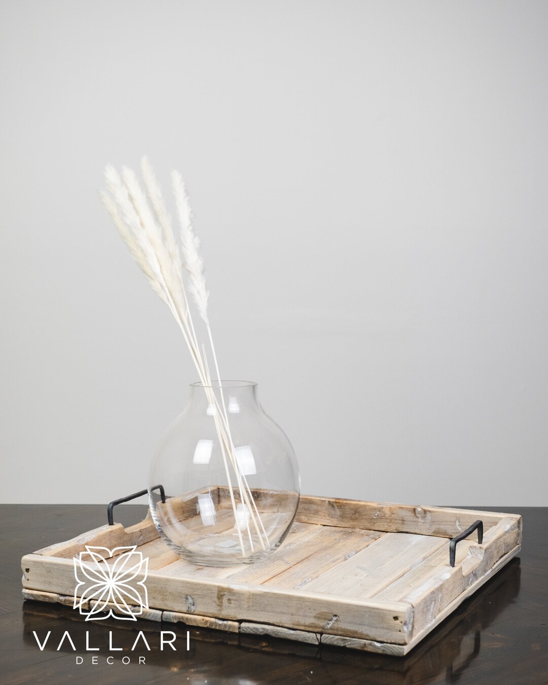 Square Wooden Vanity Tray/ Decor Tray/ Makeup Tray/ Gold Tray/ Bedroom