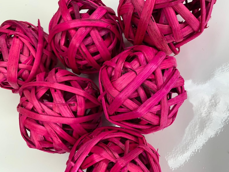 Blue Big Wicker Balls 6 Decorative Balls Rustic Decor Etsy