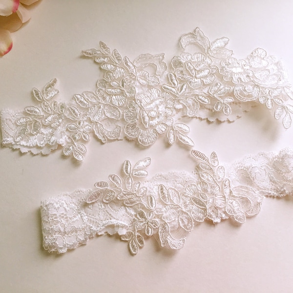 Wedding Garter , Tossing Garter,Keepsake Garter,bridal garter, off white lace garter-W04#