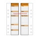 Planner Insert Grocery List, Two Sided, Orange,Personal Size Planner Insert ,Filofax KikkiK Ring Bound Planner Agenda Diary Journal