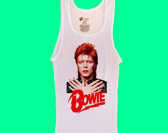 David Bowie // Żebrowany top // Ziggy Stardust Alladin Sane Bowie