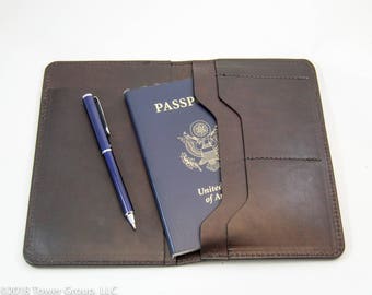 Luxury Horween Leather Passport Wallet