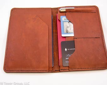 Luxury Horween Leather Passport Wallet