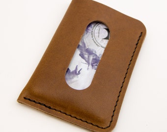The Card Courier - Natural Horween® Essex Front Pocket Card Wallet