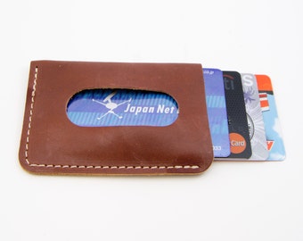 The Card Courier - Canyon Spice Horween® Chromexcel Front Pocket Card Wallet
