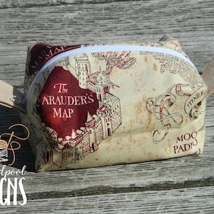 Marauders Map Make up/Accessory/Travel Bag