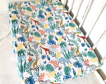 tropical changing pad cover