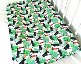 Change pad cover - Retro Toucan - Universal Fit (80x50cm)