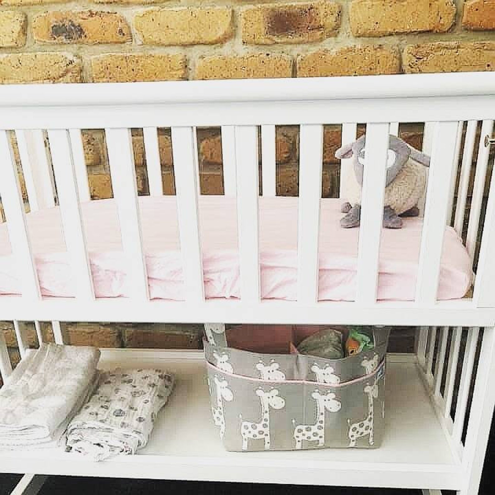 Nappy caddy / Change table organiser / Fabric basket / Nursery Etsy