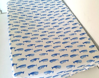 Change pad cover - Blue Whale - Universal Fit (80x50cm)