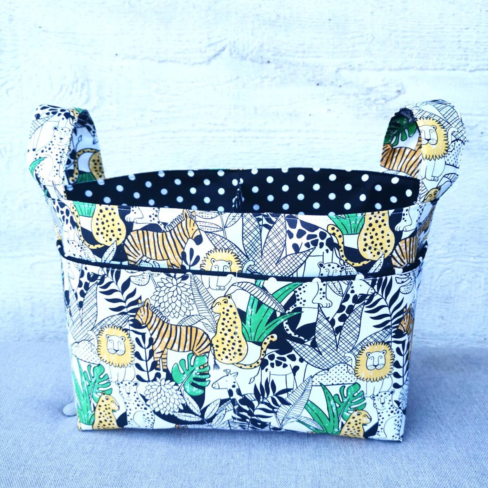 Nappy Caddy / Change Table Organiser / Fabric Basket / Nursery Etsy