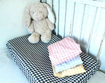 Change pad cover - Gingham - Universal Fit (80x50cm)