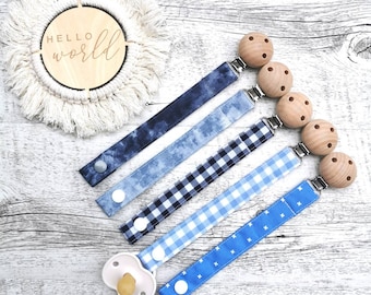 OH BOY! COLLECTION Pacifier clip / dummy clip with fabric strap