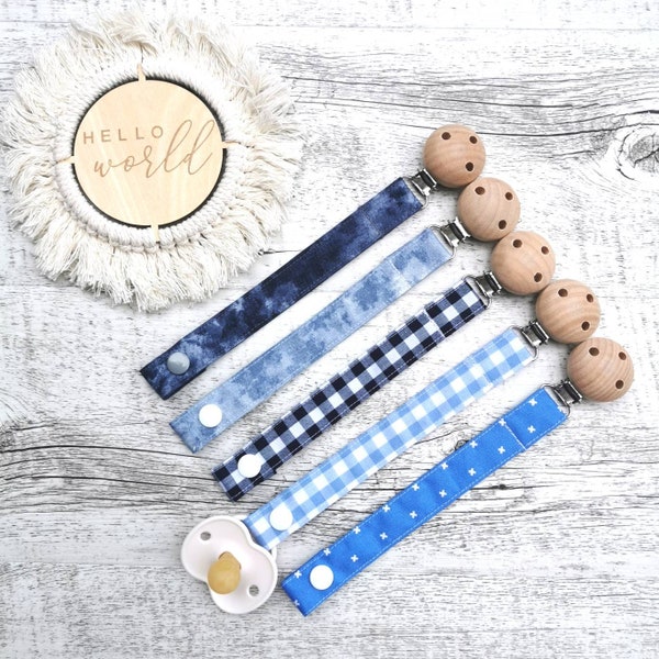 OH BOY! COLLECTION Pacifier clip / dummy clip with fabric strap