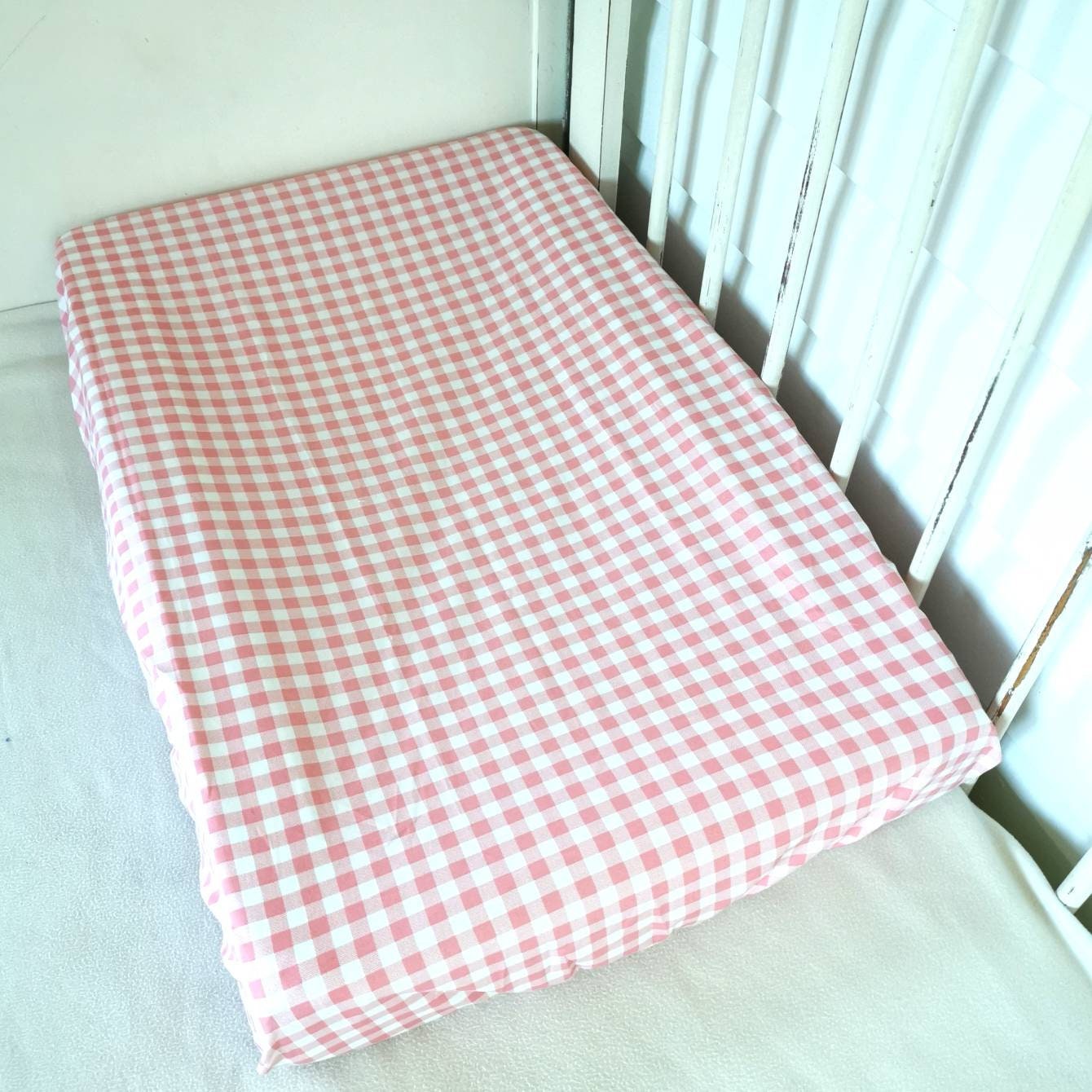 Change pad cover Gingham Universal Fit 80x50cm Etsy