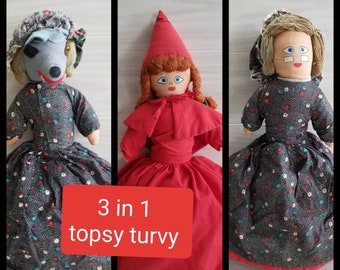 little red riding hood 3 in 1 doll