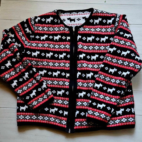 Scottie Dog Sweater Etsy