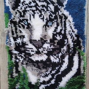 Vintage latch and hook TIGER WALL Art