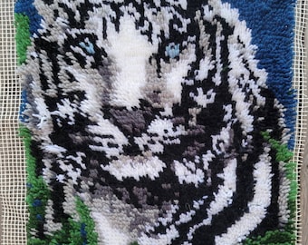 Vintage latch and hook TIGER WALL Art