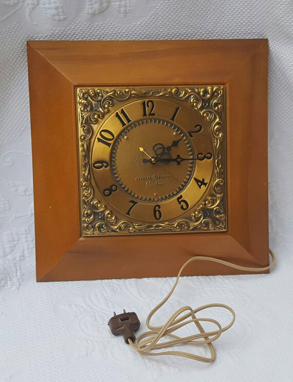 Vintage GENERAL ELECTRIC Telechron wall clock Etsy